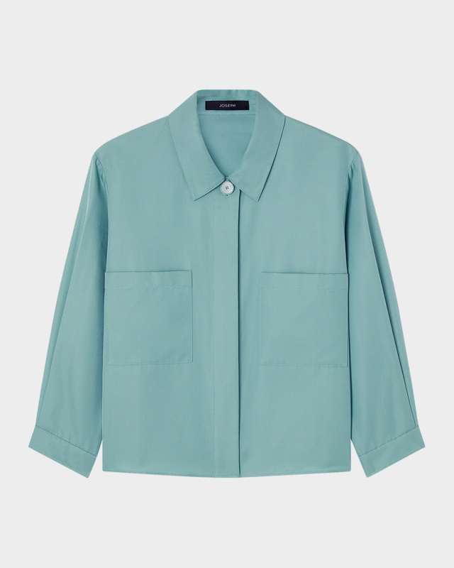 Satie Boxy Silk-Cotton Shirt